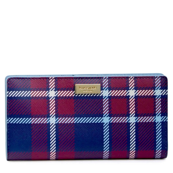 kate spade Handbags - Kate Spade slim wallet plaid